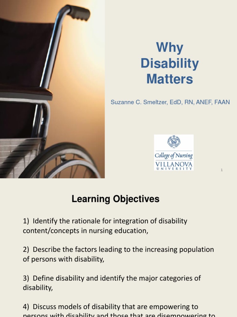 Importance of Disability in Nursing Education | PDF | Disability ...