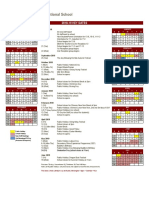 CIS School Calendar 2018-19