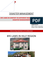 Disaster Management: Bye Laws in Context To Different Regions To Control Disaster Management