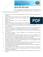 House Rules: College of Maritime Education Student Body Organization