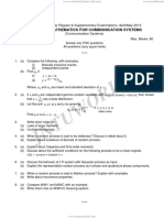 9D61101 Advanced Mathematics for Communication Systems