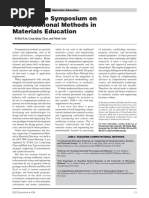 JOM-e - The Symposium On Computational Methods in Materials Education