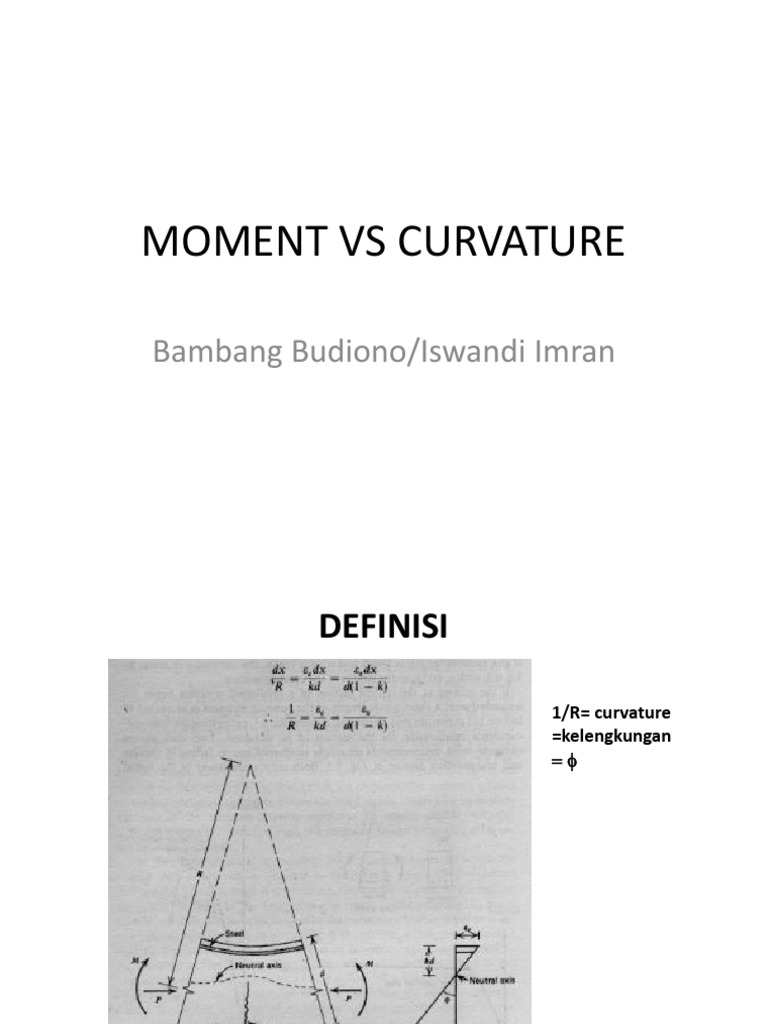Moment VS Curvature | PDF