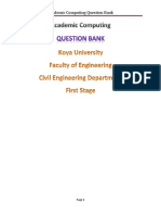 Academic Computing Question Bank