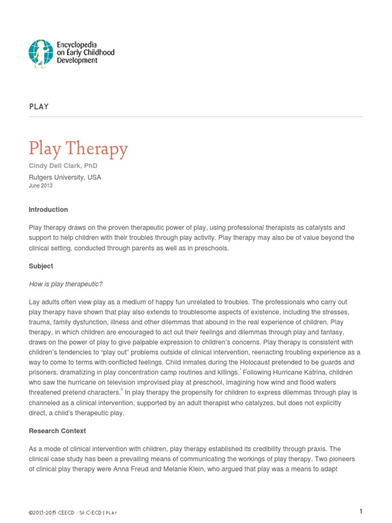 Play Therapy Play Therapy Psychotherapy - 
