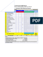 A. Contractor Person On Board (POB) and Man-Hour Record: 2.1. Health, Safety & Environment (HSE) Record