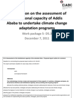 Addis Ababa Institutional Assessment