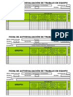 Ficha de Autoevaluación - Trabajo en Equipo - 4 Items