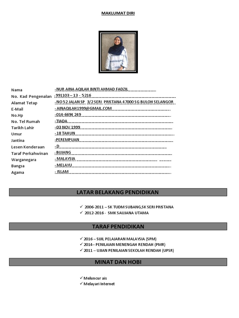 Job Sheet 1 Nur Aina Aqilah Binti Ahmad Fadzil | PDF