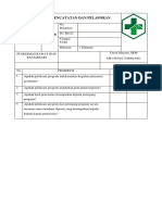 Daftar Tilik Pencatatan Dan Pelaporan