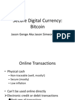 Jason Genge - Jason Simeon Genge : Secure Digital Currency Bitcoin