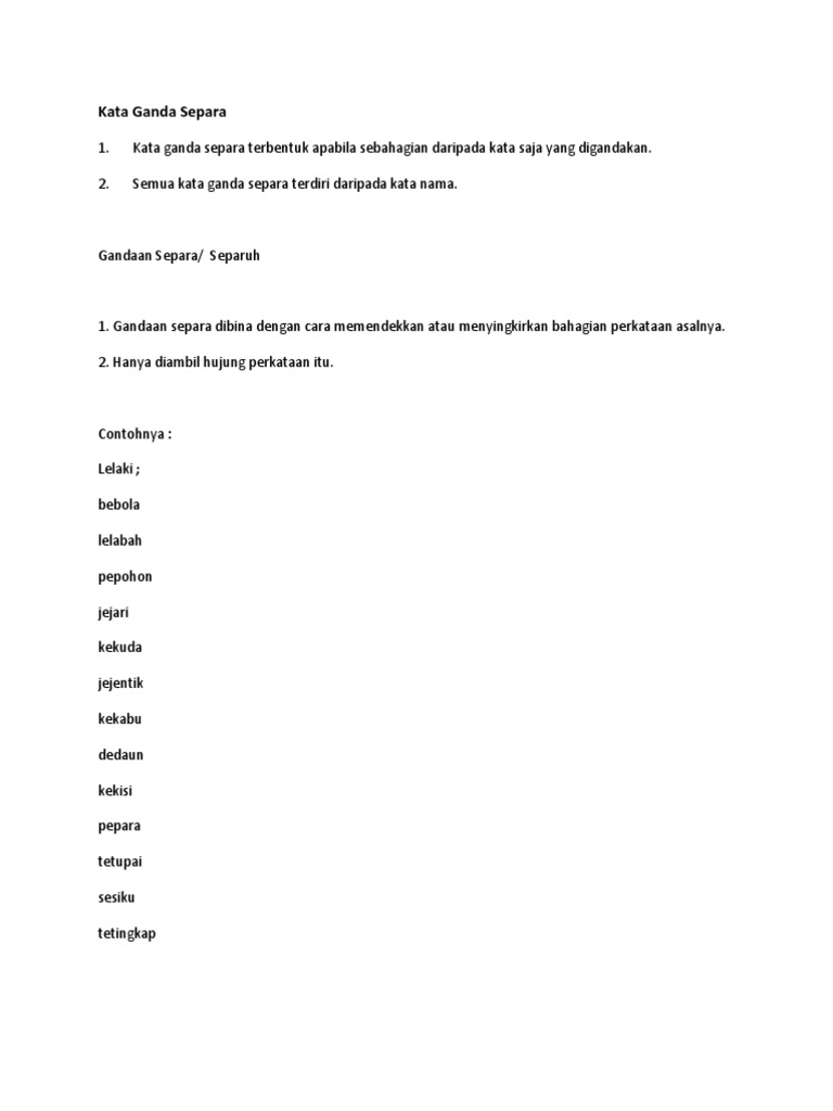 Kata Ganda Separa Pdf