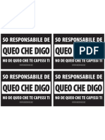 So Responsabile de Queo Che Digo