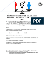 I Concurso de Eslogans Contra La Violencia de Género