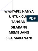 Wastafel Hanya Untuk Cuci Tangan