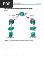 2.6.1.2 Lab - Securing The Router For Administrative Access (Filled)