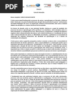 Edital 022 Modelo de Formatação de Carta de Intenções