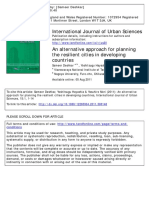 Alternative Approach for Planning for Urban resilience 