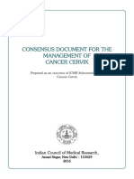 ICMR Consensus on Cervix Cancer Management