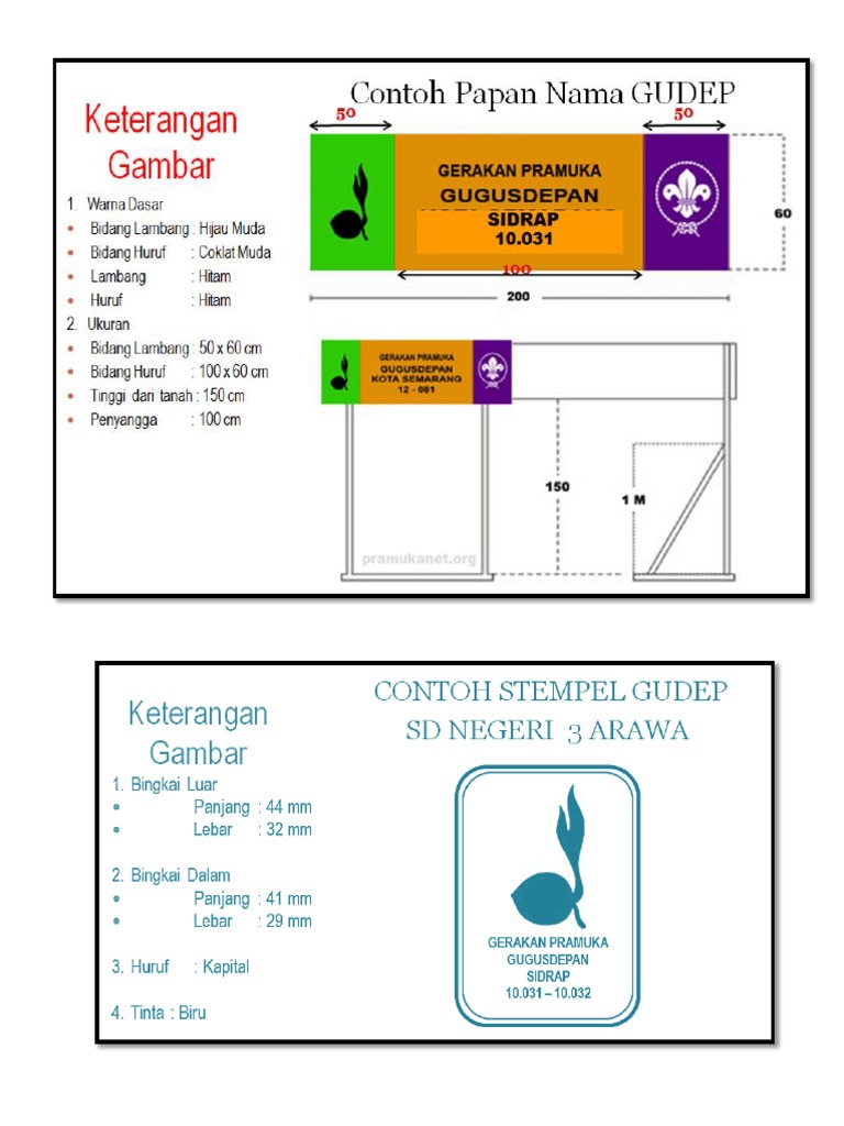 Contoh Stempel Gudep Pramuka Raga Soal