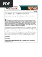 Celebre o Que Está Funcionando!