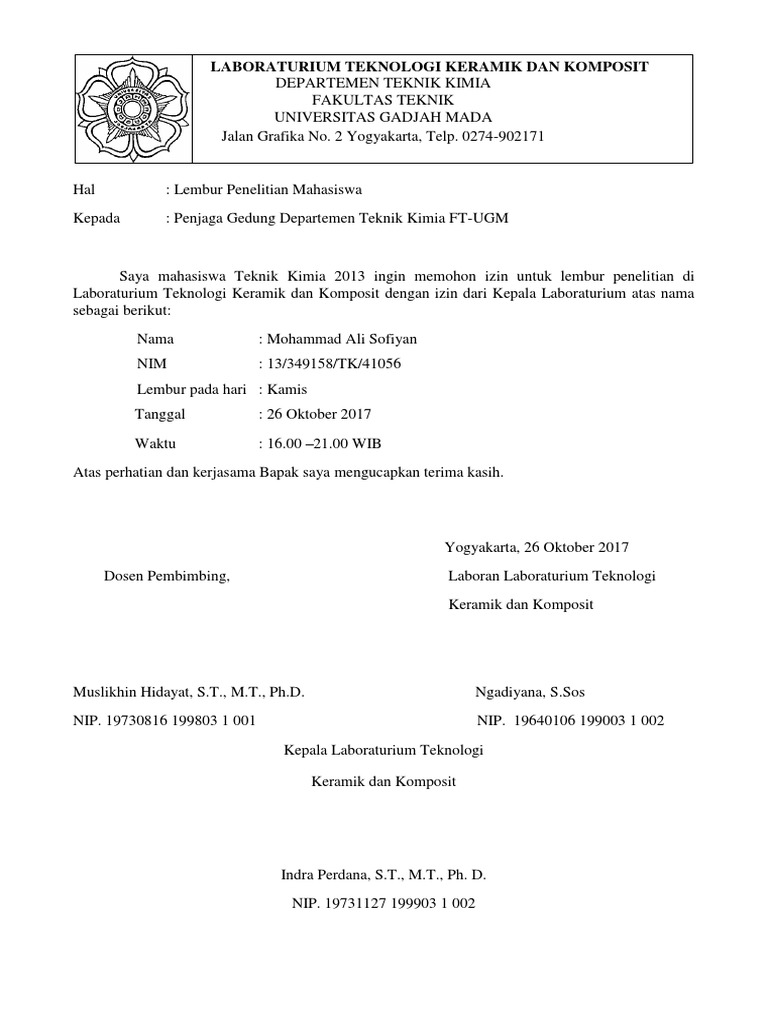 Contoh Surat Penyerahan Pelan