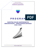 Program Razvitka Malog Gospodarstva HNŽ 2016.-2020.