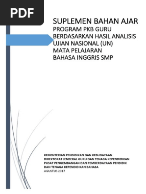 Modul Suplemen Smp Bahasa Inggris Ok Perpesanan Teks