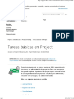 Tareas Básicas en Project - Project