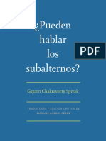 Spivak Pueden Hablar Los Subalternos.1 PDF