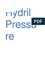 Hydril Pressu Re