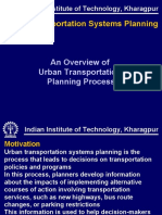 An Overview of Urban Transportation Planning Process