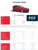 Ficha Técnica Mitsubishi Lancer PDF