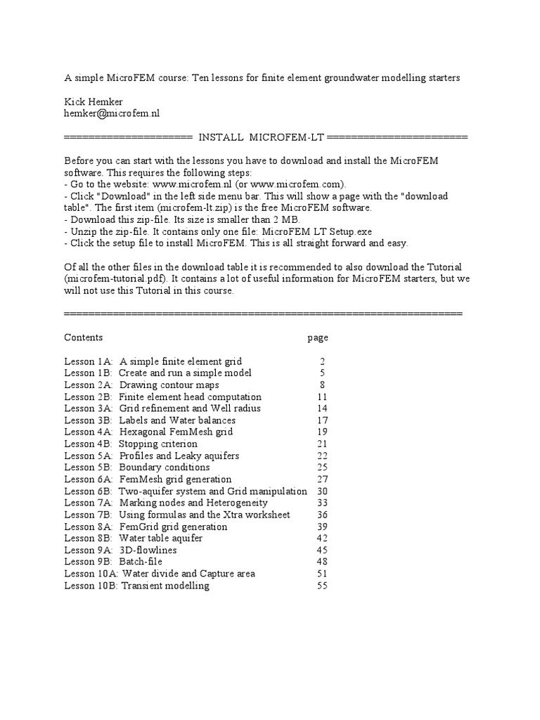 Introducing Microfem | PDF | Graphical User Interfaces | Computing And ...