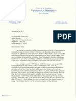 Gov Baker TPS Letter To Secretary Duke