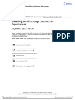 Measuring Social Exchange Constructs in Organizations