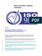Apa Itu Sertifikasi ISO 9001