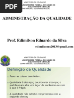 Aula Adm. Qualidade 08-08-17