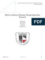 Effective Railway Planning Through Operations Research