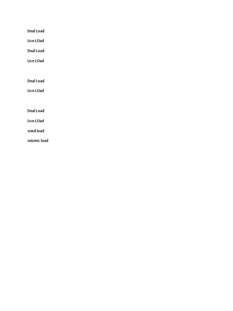 Deal Load Live Load Deal Load Live Load | PDF