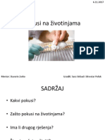 Pokusi Na Životinjama