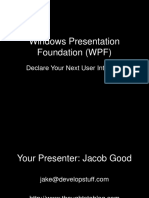 Windows Presentation Foundation (WPF) : Declare Your Next User Interface