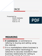 of e Commerce