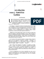 La Jornada - de La Revolución Rusa y América Latina
