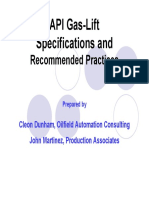 API and ISO Gas-Lift Recommended Practices PDF