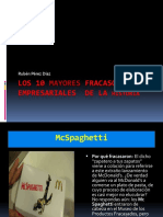 Los 10 Fracasos Economicos de Las Empresas