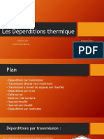 Les Déperditions Thermique