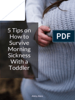 5 Tips on Surviving Morning Sickness With a Toddler