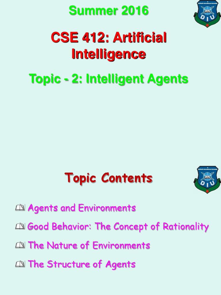 Understanding Intelligent Agents in AI | PDF | Artificial Intelligence ...