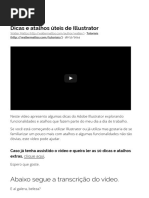 Dicas e Atalhos Úteis de Illustrator - Walter Mattos